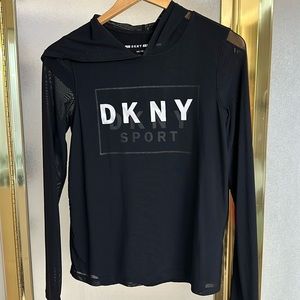Mesh hoodie. DKNY. Size xs.